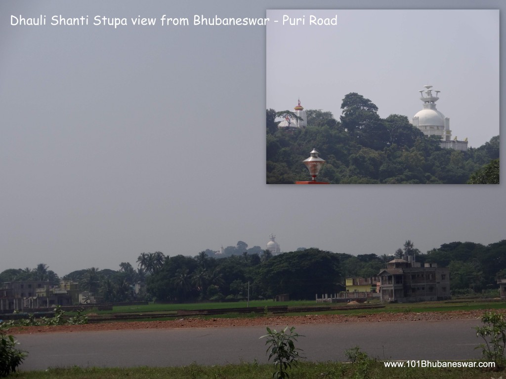 Dhauligiri view from Bhubaneswar - Puri road